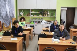 Михаил Гуров и Сергей Левченко на Конкурсе Учителей математики Юга России